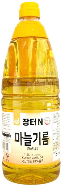 장터엔 마늘기름 국산 마늘오일 1.5L, 1개