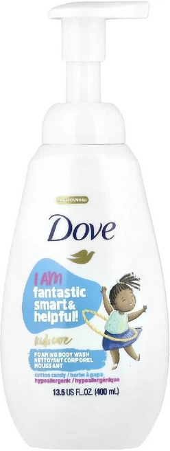 도브 키즈케어 코튼캔디 포밍 바디워시 400ml 순한 거품 세정 어린이용 샤워젤 (원산지 미국), 1개 - 쿠팡