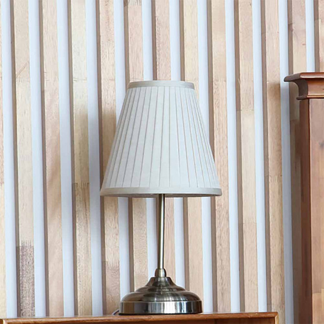 코코 플리츠 테이블 단스탠드 엔틱무드조명(LED전구포함), 베이지