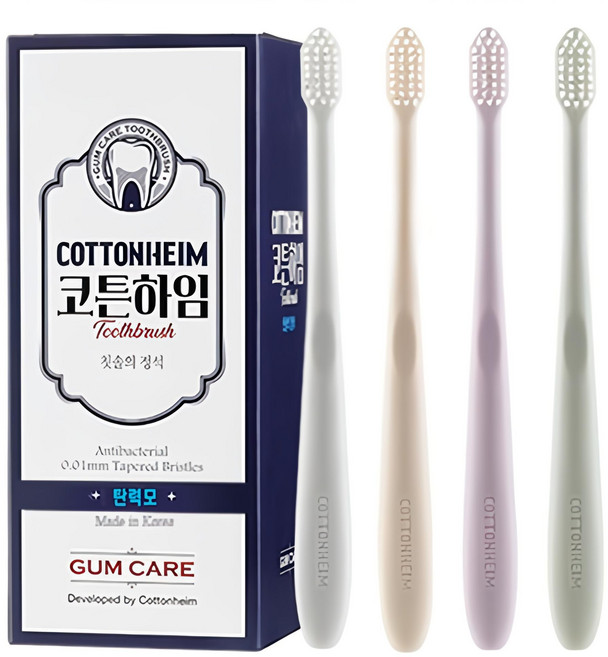 코튼하임 초미세모 치과칫솔, 20개입, 1개