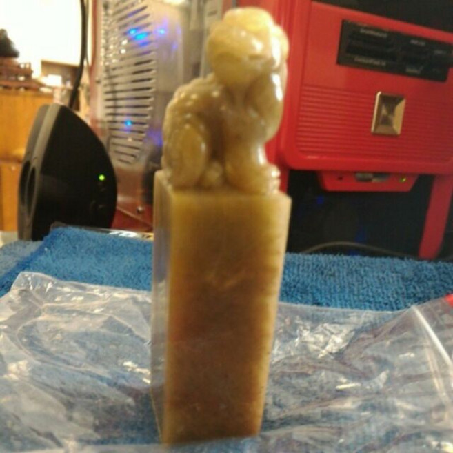 壽山石手工雕刻造型印章, 1個