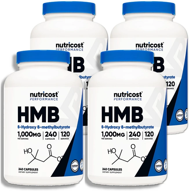 Nutricost 뉴트리코스트 HMB 1000mg 240캡슐, 4개, 240정 - 쿠팡