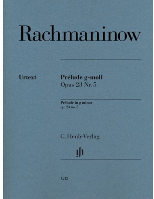 라흐마니노프 프렐류드 in g minor Op 23 No 5 (HN 1212), Rachmaninow, Sergej 외 저, G. Henle Verlag