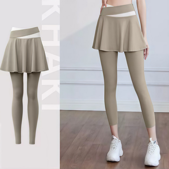 노리엘 여자 요가복 치마레깅스 트레이닝복 스커트 여성 운동복