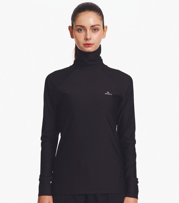 사계절목티 부드러운 스판 목폴라