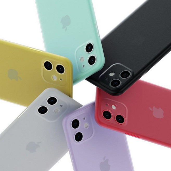 아이폰 0.4mm 초슬림 무광 매트 휴대폰 케이스