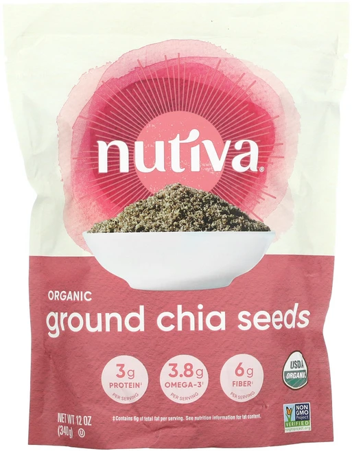 Nutiva 유기농 가공 치아씨 12 온스 (340 그램) 1팩, 1개 - 쿠팡