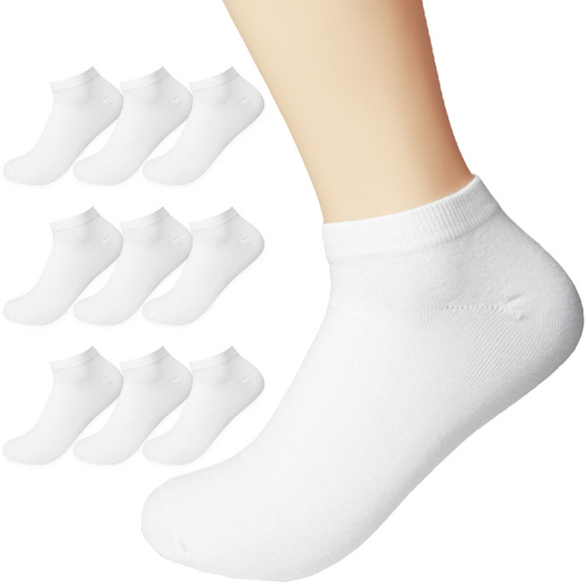 양말삭스 여성용 스니커즈 발목양말 10켤레 세트