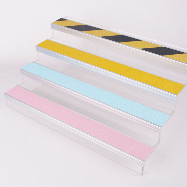 실내 계단 미끄럼방지패드 알루미늄 62폭 67폭 우레탄 논슬립 10cm 단위 주문제작, 투명, 1개