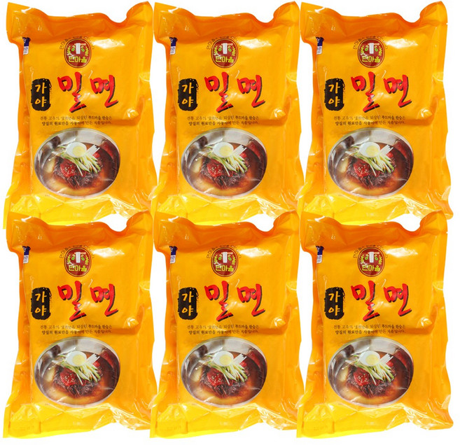 면마을 가야밀면 밀면사리 (2kg/10인분) x 6봉 업소용/대용량 총 60인분, 2kg, 6개