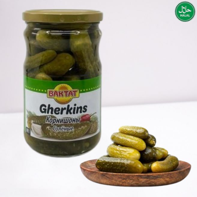 Baktat Gherkins Turkish Style (Pickled) 터키 브랜드 바카트 절임 오이 (거킨스), 2개, 640g