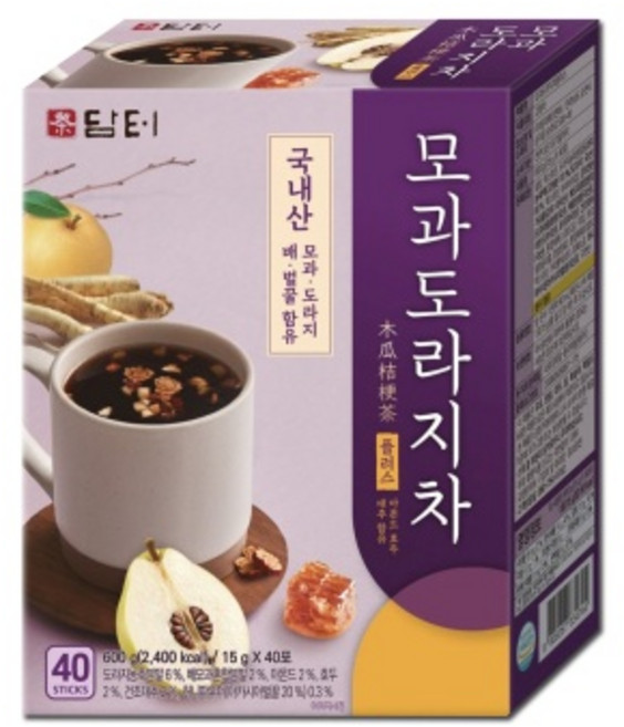 담터 모과 도라지차 플러스, 600g, 40개입, 1박스