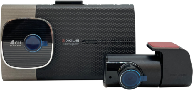 [GPS 증정]아이나비 4채널 블랙박스 QXD MEGA 4CH 호환용 128G, MEGA(호환용128G)블랙+GPS/자가장착