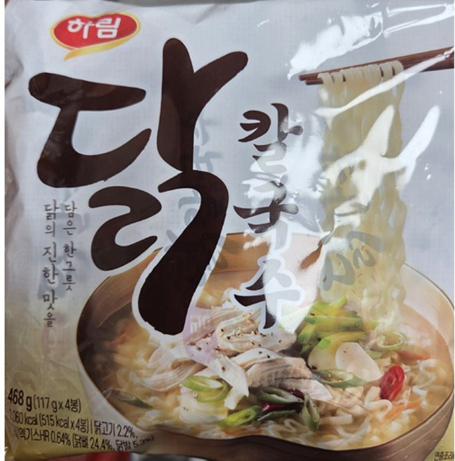 하림 닭칼국수 라면 117gX4입 봉지라면