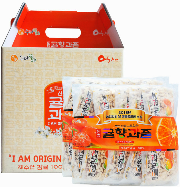 제주 신효 귤향과즐 40개입 선물세트, 280g, 4개