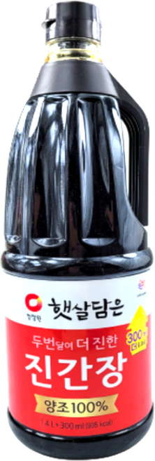 청정원 진간장 진한맛, 3개, 1.7L
