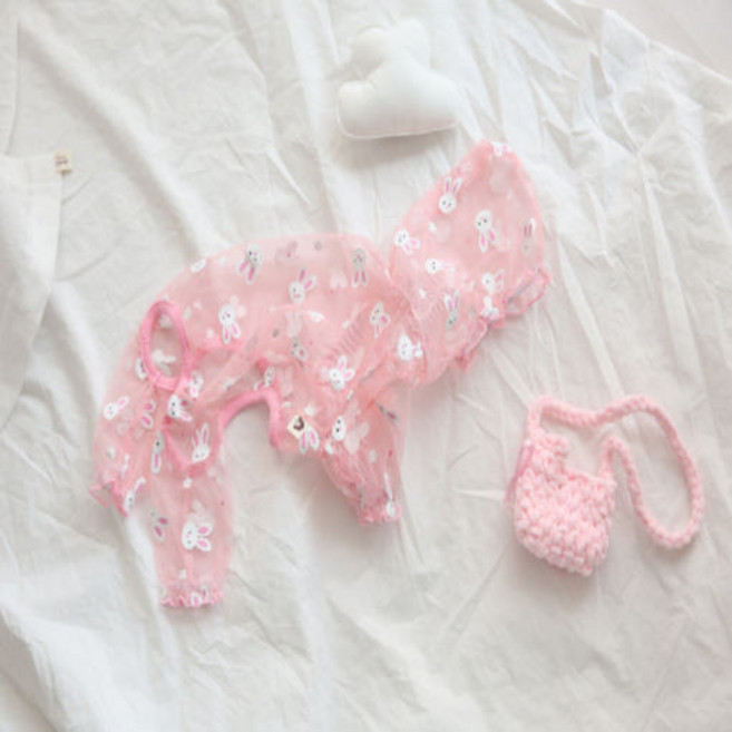 강아지 해충방지옷 진드기방지옷 버그가드 모기장옷 강아지 여름올인원, 토끼, 1개