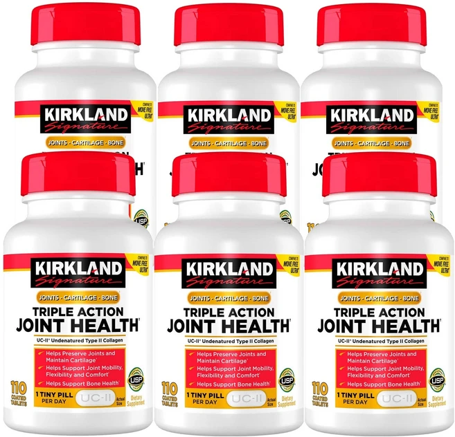 Kirkland (총6병) 커클랜드 트리플 액션 조인트 헬스 110정, 6개 - 쿠팡