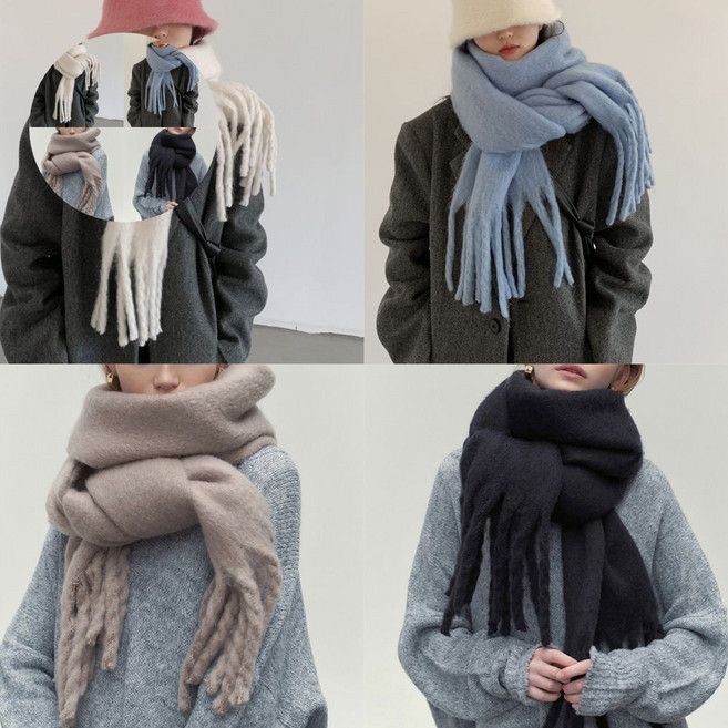 여자목도리 오버사이즈 알파카목도리 남녀공용 머플러 8color