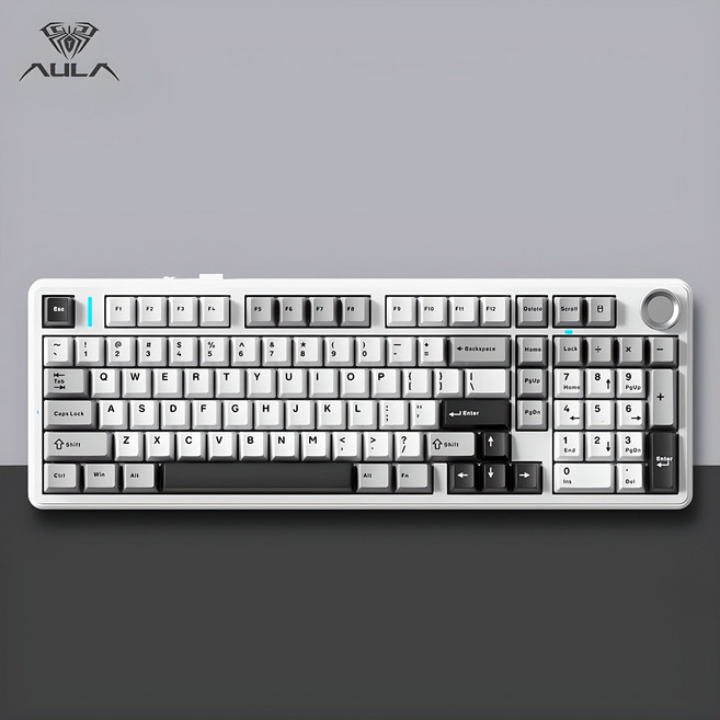 AULA 아우라 독거미 F99 PRO 무선 기계식 게이밍 키보드 Gasket구조 최신형, 다크나이트_경해축, 제조사축