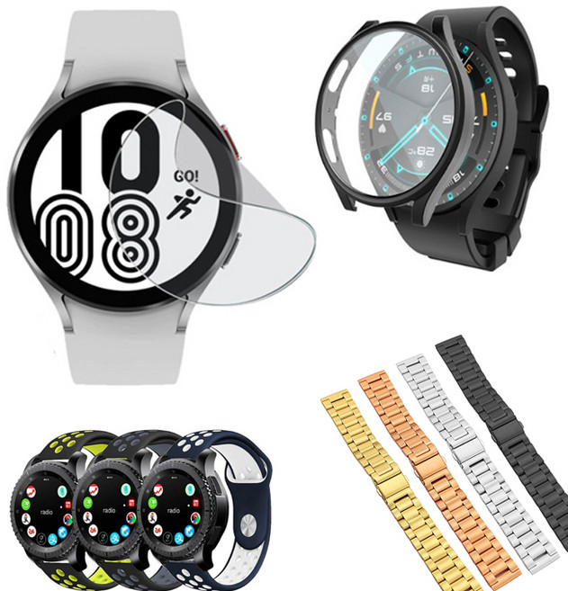 UB 삼성 갤럭시 워치5 시리즈 액세서리, 03_평면 강화유리 필름 2매, 1개