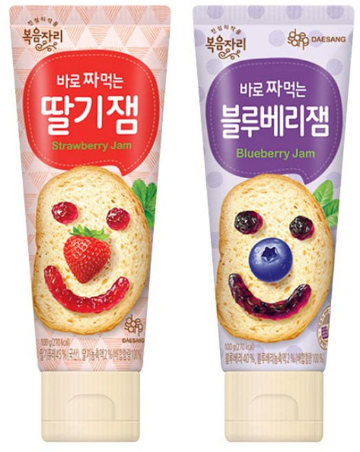 복음자리 바로짜먹는 딸기잼 100g+블루베리잼 100g, 1개