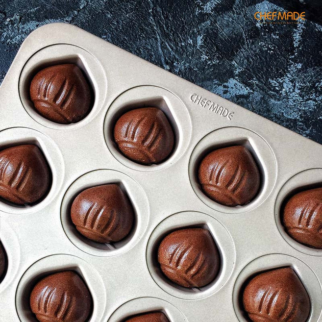 Chefmade 쉐프메이드 빵틀 밤모양 쿠키틀 12구, 1개