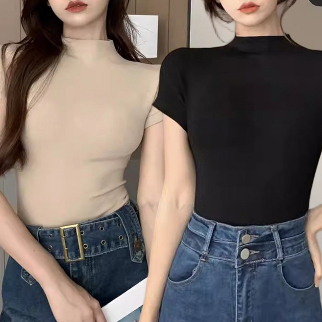 베르슈어 하프넥 반팔 티셔츠 2종