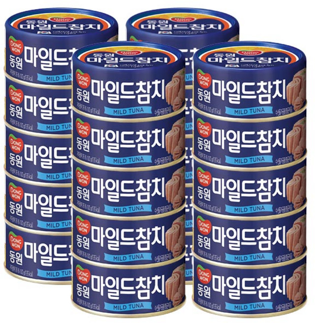 동원 마일드 참치, 100g, 20개