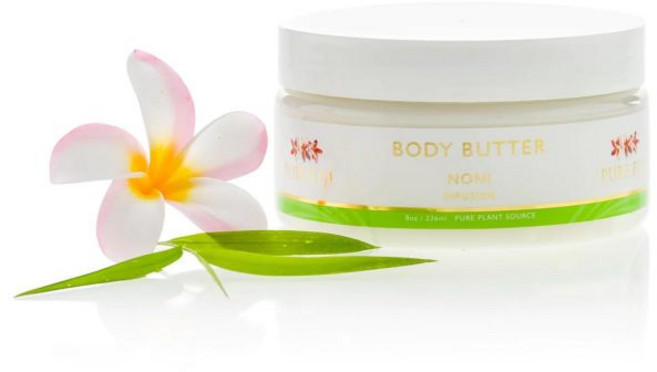 퓨어 피지 바디 버터 모이스처라이저 크림 내추럴 오일과 비타민 E가 함유된 건조한 피부를 위한 페이스 및 로션 남성용 노니 8온스, Noni, 1개, 236ml