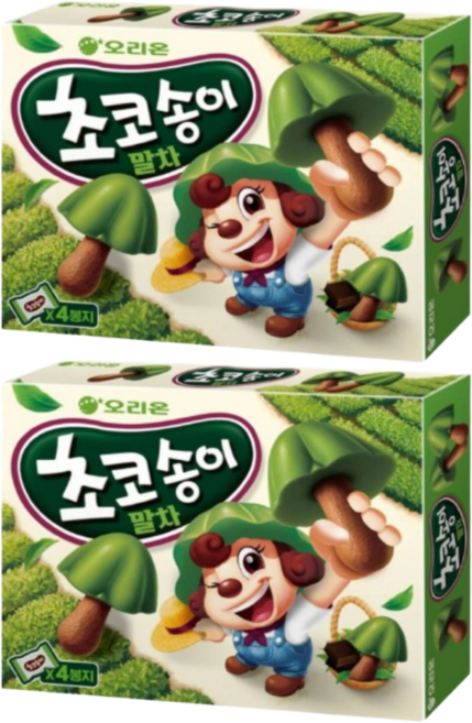 오리온 초코송이 말차, 2개, 144g