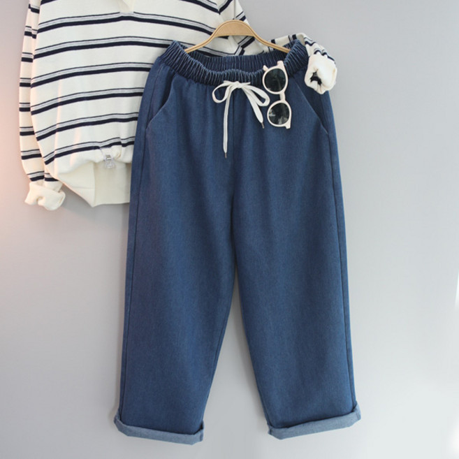 달콩 여성 빅사이즈 봄신상 통바지 청바지 마일드롱롱데님와이드팬츠