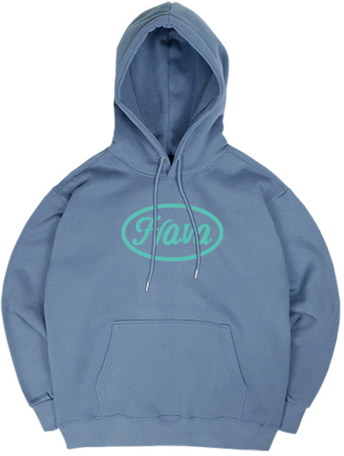 플라바 일립스 후드티 남녀공용 빅사이즈 커플 후드 티셔츠