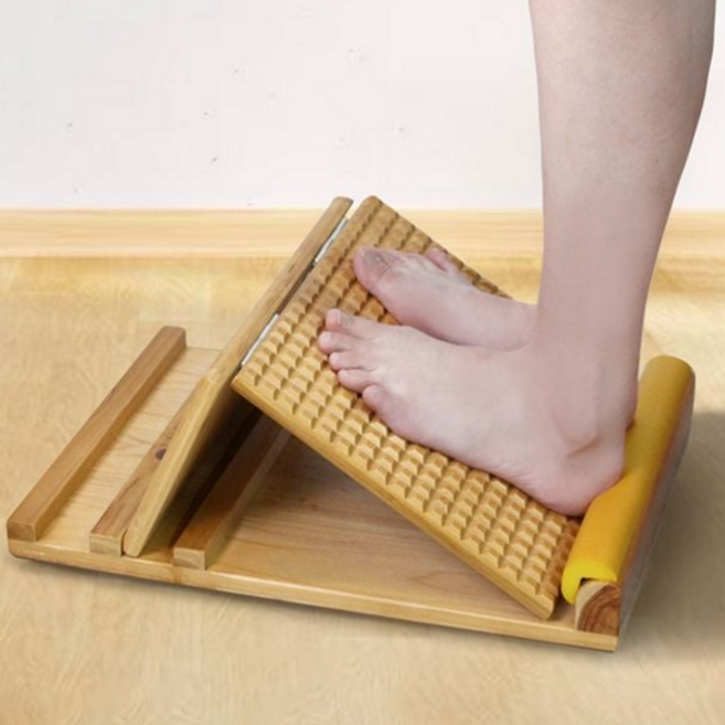 루아즈 3단 각도조절 레그릴렉서 우드 스트레칭보드, 혼합색상