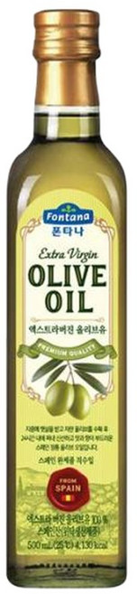 폰타나 올리브유 500ml 간편식 집들이 존맛탱 맛집 파스타 스파게티 쉬운요리 자취, 1개