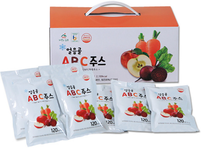 자연과농부 NFC착즙 얼음골 ABC주스 120ml 30포, 30개