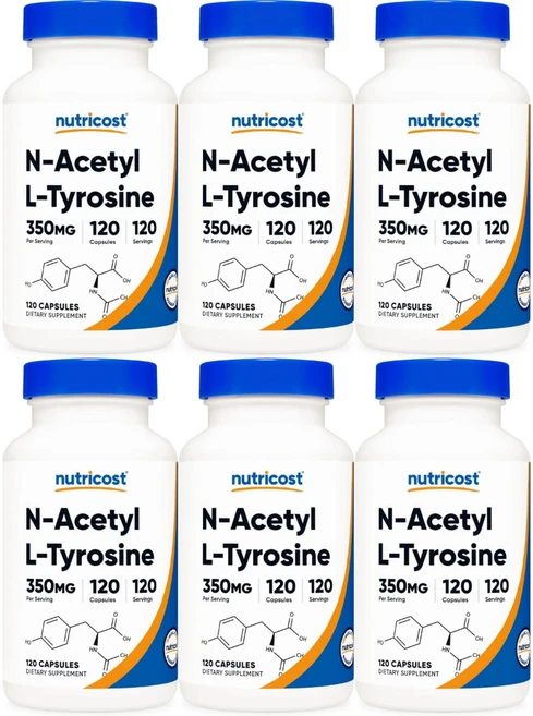 뉴트리코스트 N 아세틸 엘 티로신 350mg, 120정, 6개 - 쿠팡
