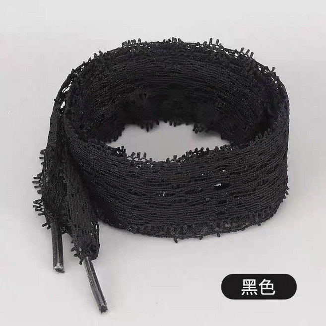 蕾絲鞋帶 黑色