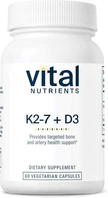 Vital Nutrients 비타민D3 K2-7 캡슐 미국 직배송 60정, 1개 - 쿠팡
