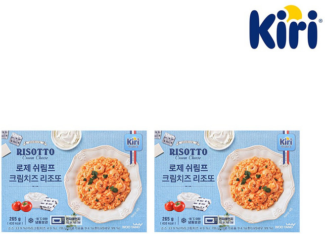끼리 로제 쉬림프 크림치즈 리조또 2개, 265g