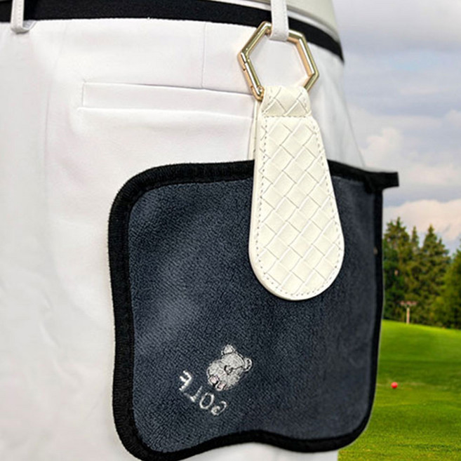 골프유단자 가죽 자석 골프 장갑 건조기, 1개, 화이트