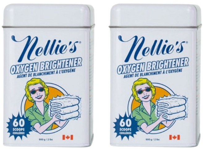 넬리 표백제 과탄산소다빨래 산소계표백제 분말형 틴케이스 900gx2