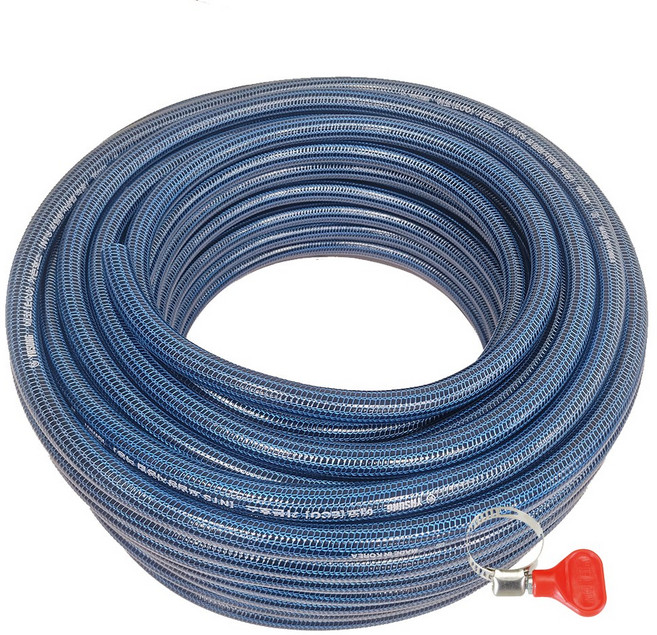 DWINPACK 국산 16mm 다용도 호스 10m 고급 손잡이 호스 반도 포함 세트, 1개, 청색