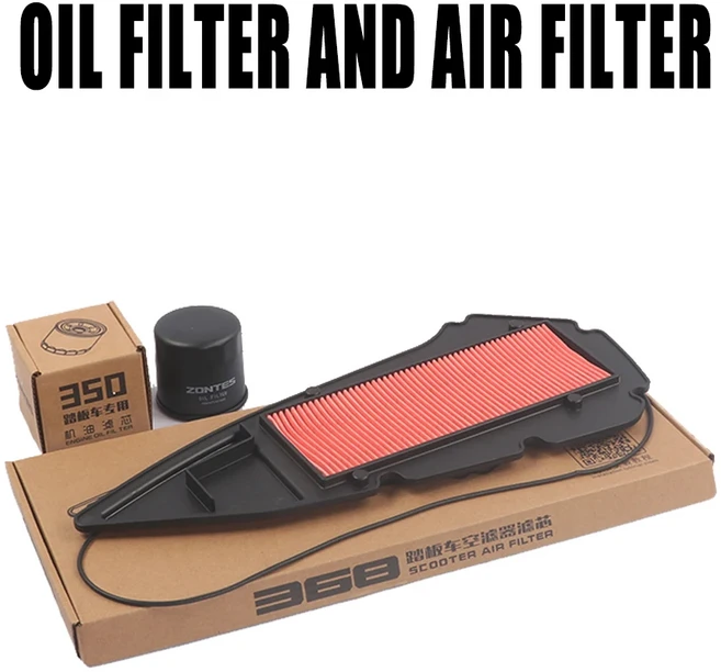 연료필터 바이크 오토바이 오일 필터 요소 기계 필터 에어 필터 존테스 368G 368M 368E 368D 368K, 03 A and B