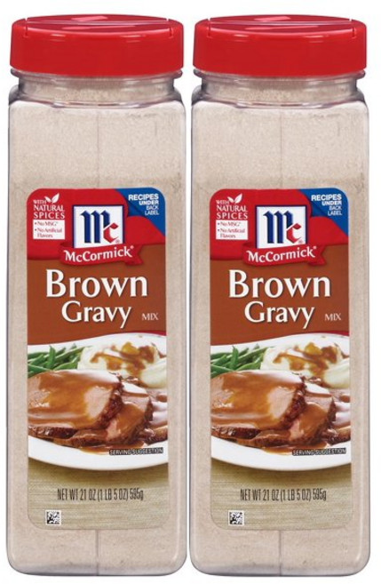 McCormick 맥코믹 브라운 그레이비 믹스 21oz(595g) 2개 Brown Gravy Mix, 595g