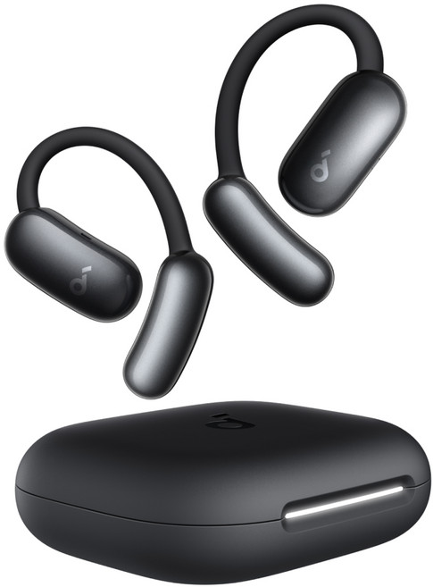 앤커 사운드코어 에어로핏2 AI 어시스턴트 무선 블루투스 이어폰, 블랙, A3874