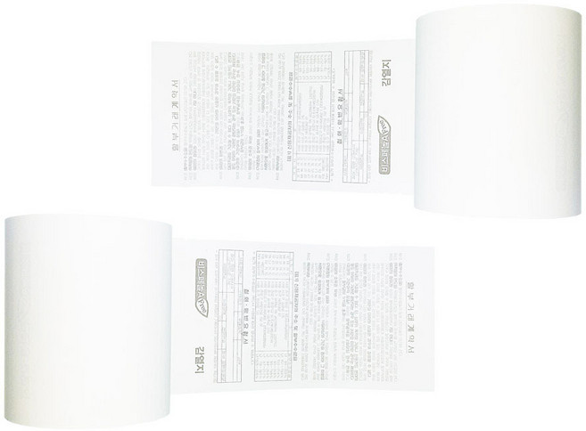 디지몰 수입지 포스용지 79X80 2롤 약관 감열지 포스영수증종이 카드단말기용지 영수증롤지 포스기 BPAFREE