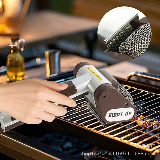 도리팝 전동 스테인리스 바베큐 청소 브러시 충전식 휴대용 청소기, 기본 모델명/품번, 스테인리스스틸 롤러 브러시 1개