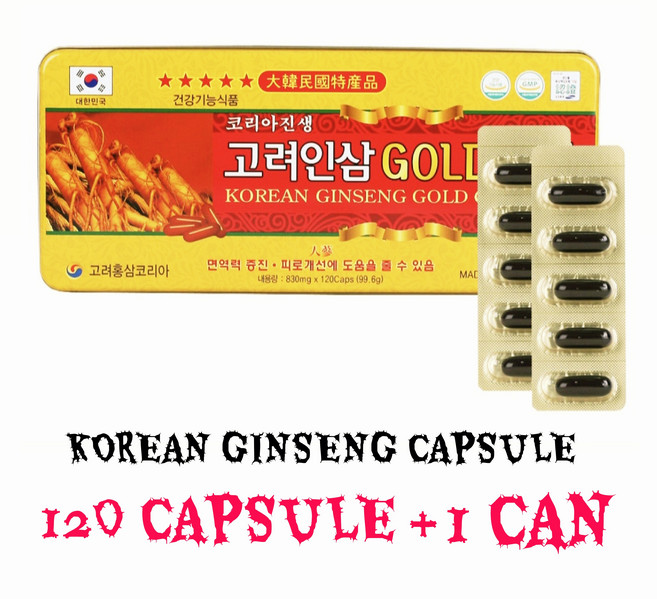 고려 인삼골드캅셀 120캡슐, 1개, 98.4g