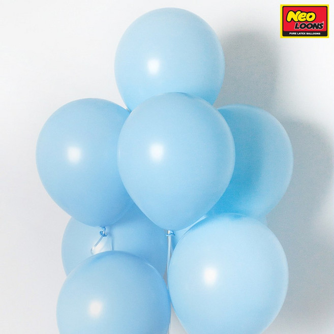 파티짱 스탠다드 파스텔 매트 풍선 국산 50개 100개 네오텍스 재미벌룬, 네오_30cm 매트블루(50개)